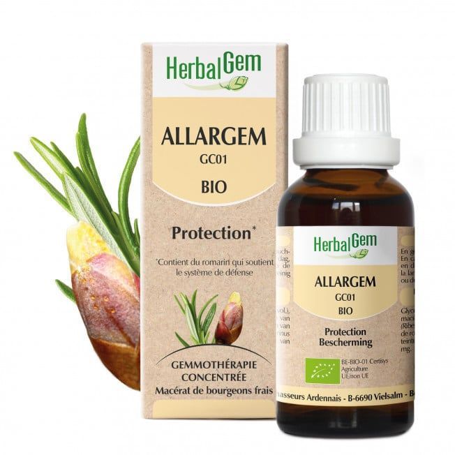 Allargem herbalgem 30 ml bourgeons cassis romarin propolis gemmotherapie, Herboristerie Cousin Wiame Wattrelos.
