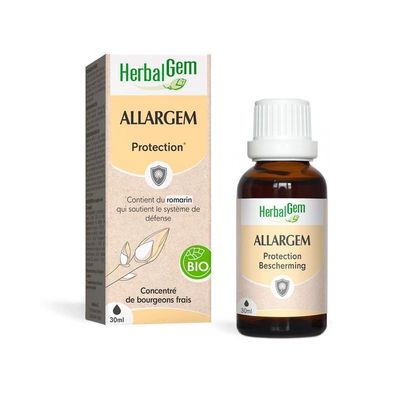 Allargem Bio HerbalGem complexe de bourgeons pour la protection à base de romarin, cassis, propolis verte, flacon 30 ml