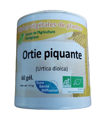 ortie gelules bio 60 poudre micronisee urtica dioica complement vegetal