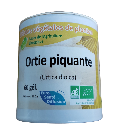 ortie gelules bio 60 poudre micronisee urtica dioica complement vegetal