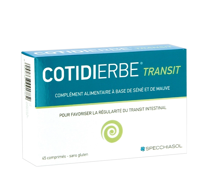 Cotidierbe TRANSIT 45 comprimés Cotidierbe Transit 45 comprimés Specchiasol complément alimentaire au séné et à la mauve