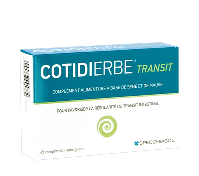 Cotidierbe Transit 45 comprimés Specchiasol complément alimentaire au séné et à la mauve