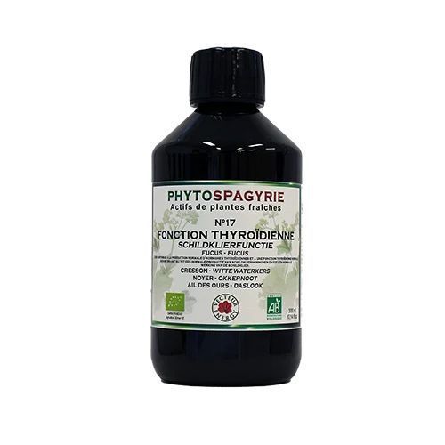 Phytospagyrie N°17 Fonction Thyroïdienne Bio Vecteur Energy – Flacon 300 ml au fucus, cresson, noyer