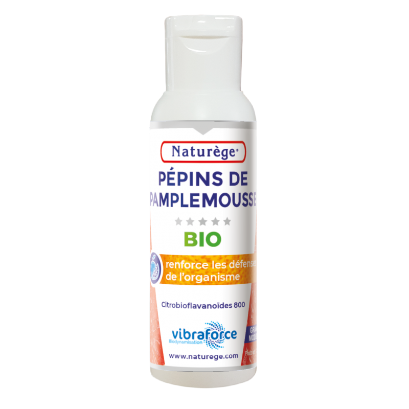 pepins de pamplemousse bio 100 ml extrait liquide citrus paradisi bioflavonoides complement alimentaire