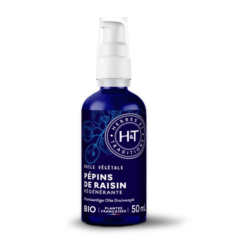Huile de pépins de raisin 50 ml huile pepins raisin bio vitis vinifera huile seche visage cheveux massage naturel 50 ml