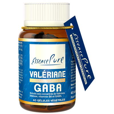 Valériane GABA EssencePure 40 gélules – valériane, GABA, mélisse et vitamine B6