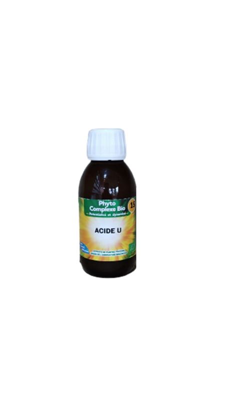 Acide U 125 ml Bio acide u bio 125 ml extrait plantes bouleau piloselle cassis fenouil complexe vegetal liquide bio naturel