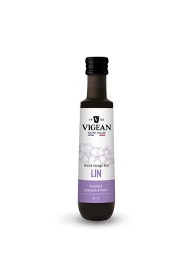 Huile de Lin 25 cl Bio huile de lin bio Vigean 25 cl premiere pression froid riche omega 3 vegan cru