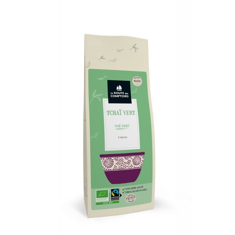 the vert tchai bio 100 g camellia sinensis cannelle gingembre cardamome infusion epicee chaude