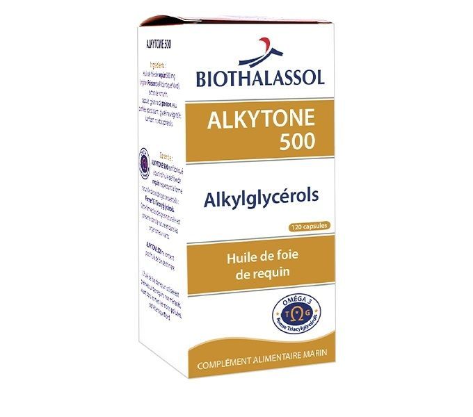alkytone 500 huile foie requin alkylglycerols 120 capsules complement alimentaire herboristerie cousin wiame wattrelos.