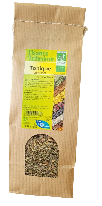 tisane tonique stimulante bio 100 g herberie cousin wiame