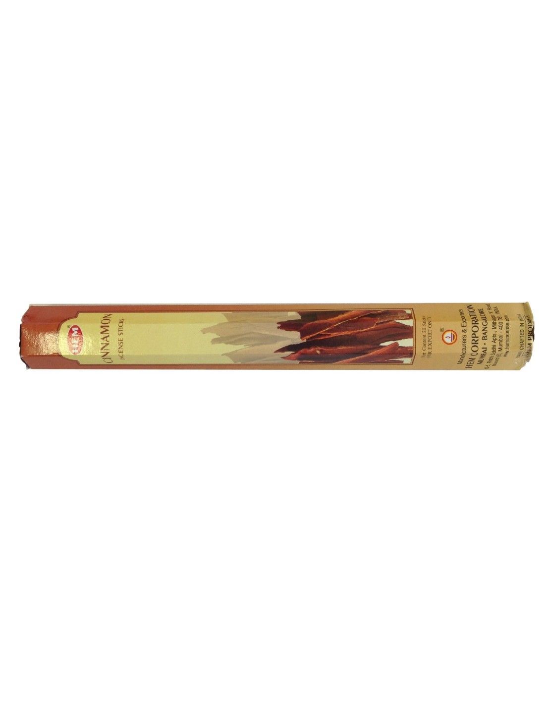 Encens Cannelle 20 bâtonnets encens parfum épicé ambiance chaleureuse intérieur