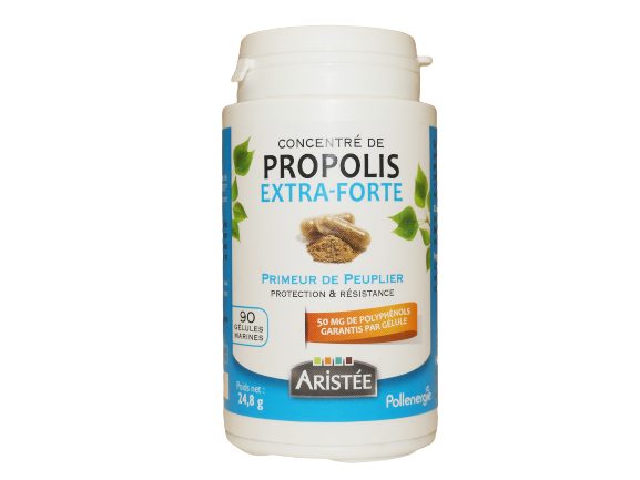 propolis extra forte 90 gelules polyphenols propolis peuplier complement naturel defense organisme