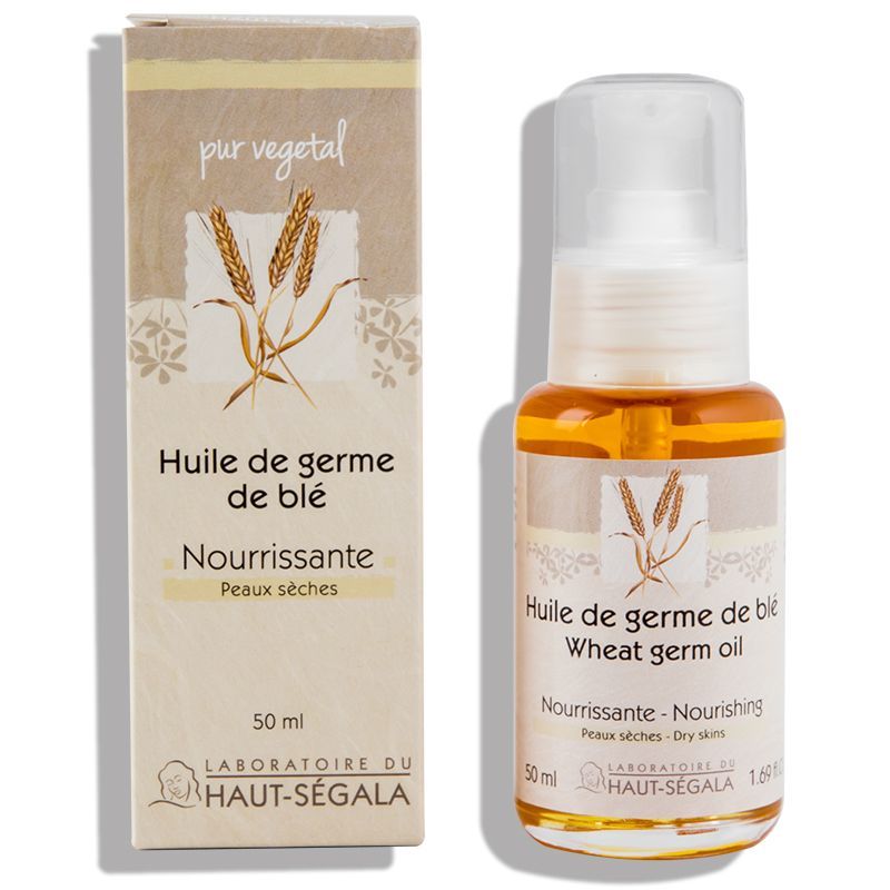 Huile de germe de Blé 50 ml Triticum vulgare huile végétale première pression froid cosmétique naturel