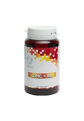 Zinc + B6 100 gélules Zinc B6 100 gelules zinc bisglycinate vitamine B6 Distriform Herboristerie Cousin-Wiame Wattrelos.