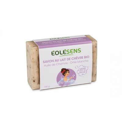 Savon Bio au Lait de Chèvre & Chanvre 100 g Éolésens Savon Bio au lait de chèvre et chanvre Éolésens 100 g