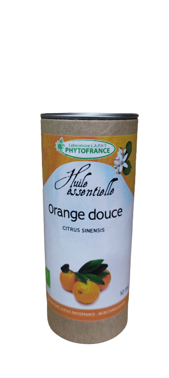 huile essentielle orange douce bio 10 ml citrus sinensis zeste agrume diffusion