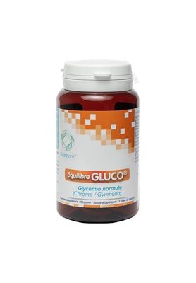 Équilibre Gluco 60 gélules gymnema sylvestre chrome picolinate cosse de haricot Distriform Herboristerie Cousin-Wiame.