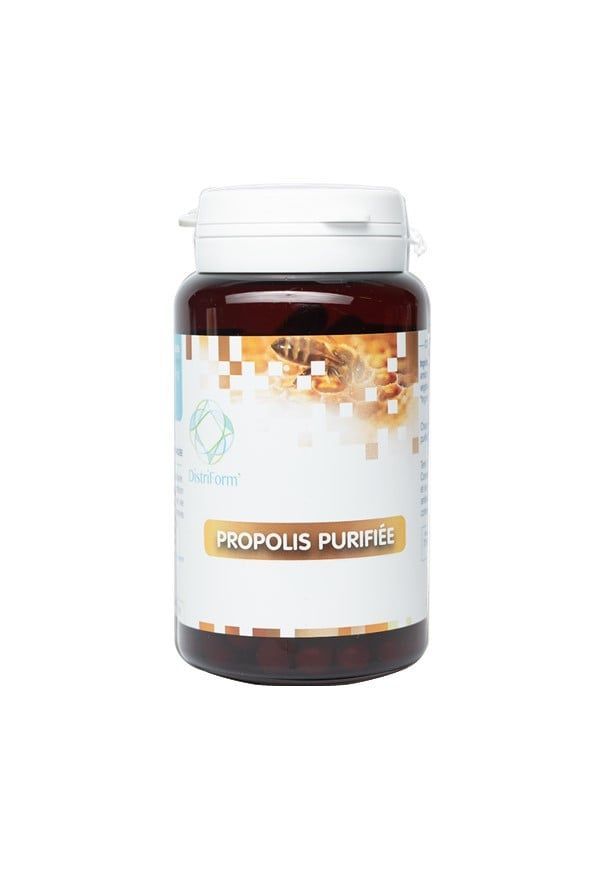 Propolis 90 gélules Propolis 90 gelules extrait sec standardise flavonoides Distriform Herboristerie Cousin-Wiame Wattrelos.