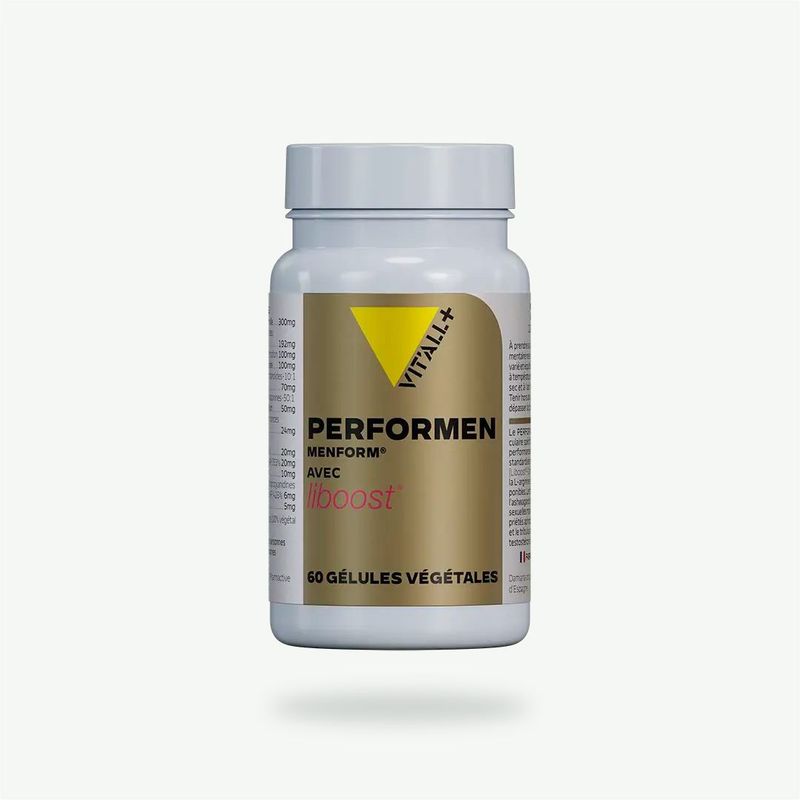 PERFORMEN Vit’All+ avec Liboost® – Complexe masculin avec Damiana, Ashwagandha KSM-66®, Tribulus, L-Arginine, Cordyceps.
