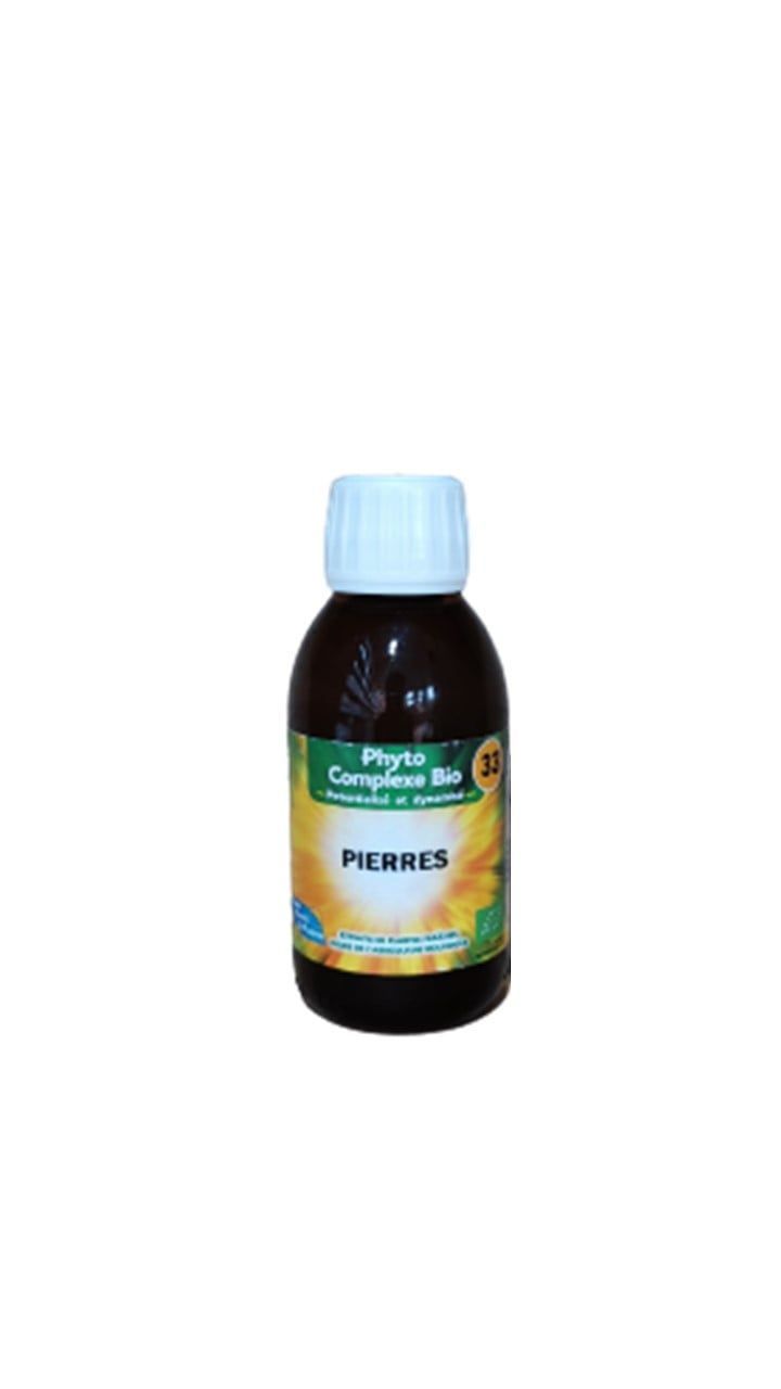 Pierres 125 ml Bio pierres 125 ml bio complexe plantes piloselle busserole tilleul extrait liquide phytofrance