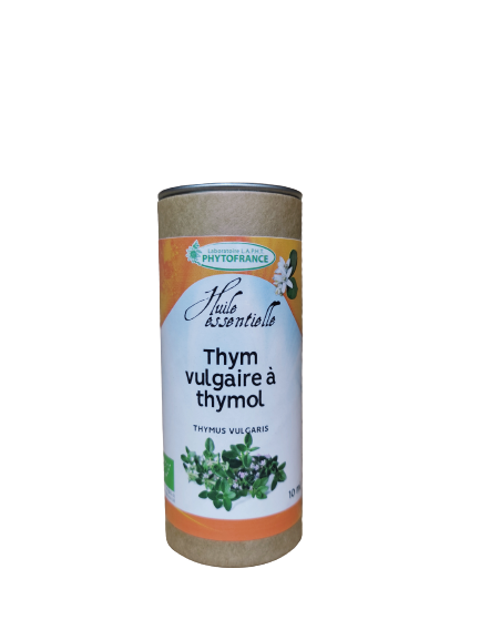 huile essentielle thym vulgaire a thymol bio 10 ml herberie cousin wiame