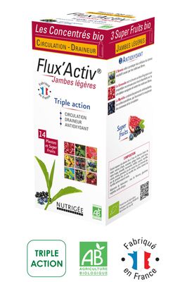 flux activ bio 300 ml complement alimentaire liquide vigne rouge marron d inde ginkgo