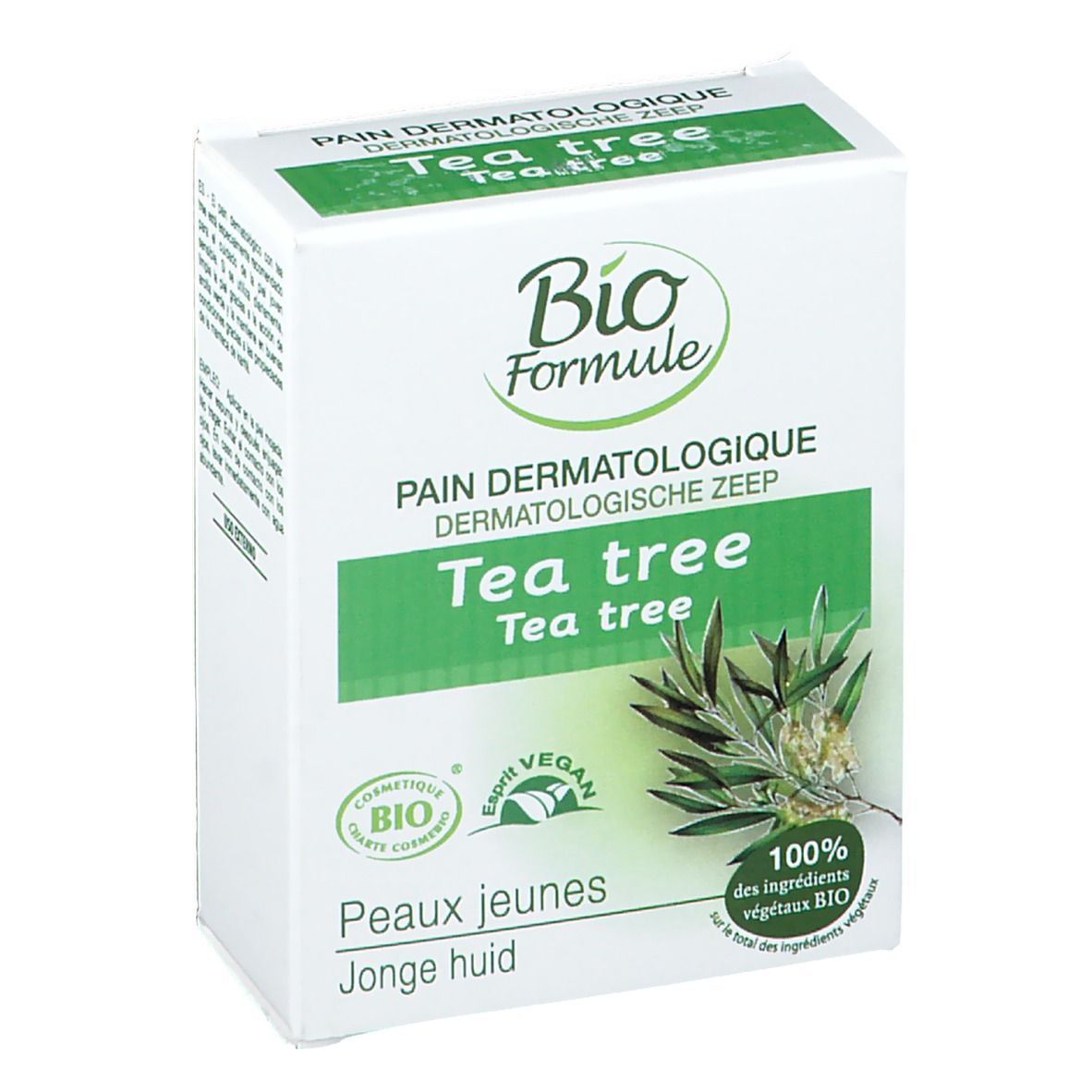 savon tea tree 100 g bio purifiant huile essentielle melaleuca peau grasse naturel