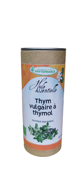 Thym Thymol 10 ml Bio huile essentielle thym vulgaire a thymol bio 10 ml herberie cousin wiame