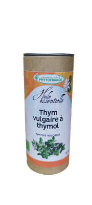 Thym Thymol 10 ml Bio huile essentielle thym vulgaire a thymol bio 10 ml herberie cousin wiame