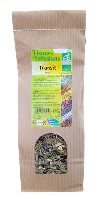 Tisane Transit Aisé - Certifiée Bio tisane transit aisé bio 130 g herberie cousin wiame