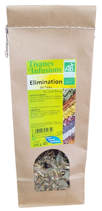 tisane elimination de leau bio 100 g herberie cousin wiame