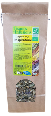 tisane système respiratoire bio 100 g herberie cousin wiame