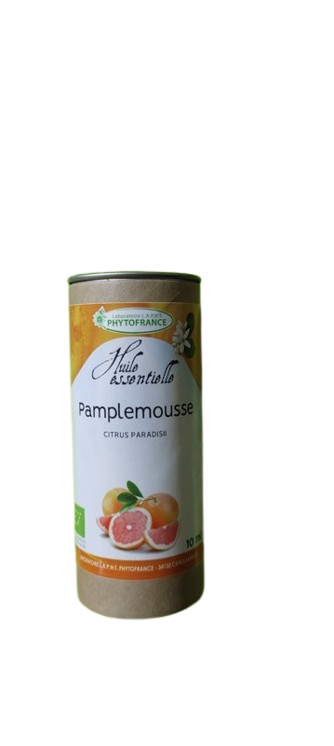 huile essentielle pamplemousse bio 10 ml citrus paradisi zeste diffusion parfum fruité