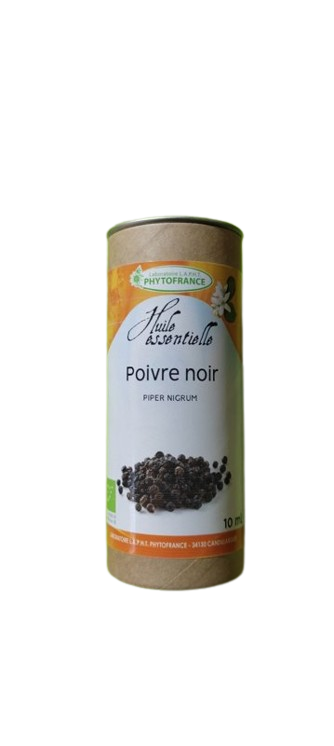 Poivre Noir Bio 10 ml huile essentielle poivre noir bio 10 ml piper nigrum baie parfum épicé chaud