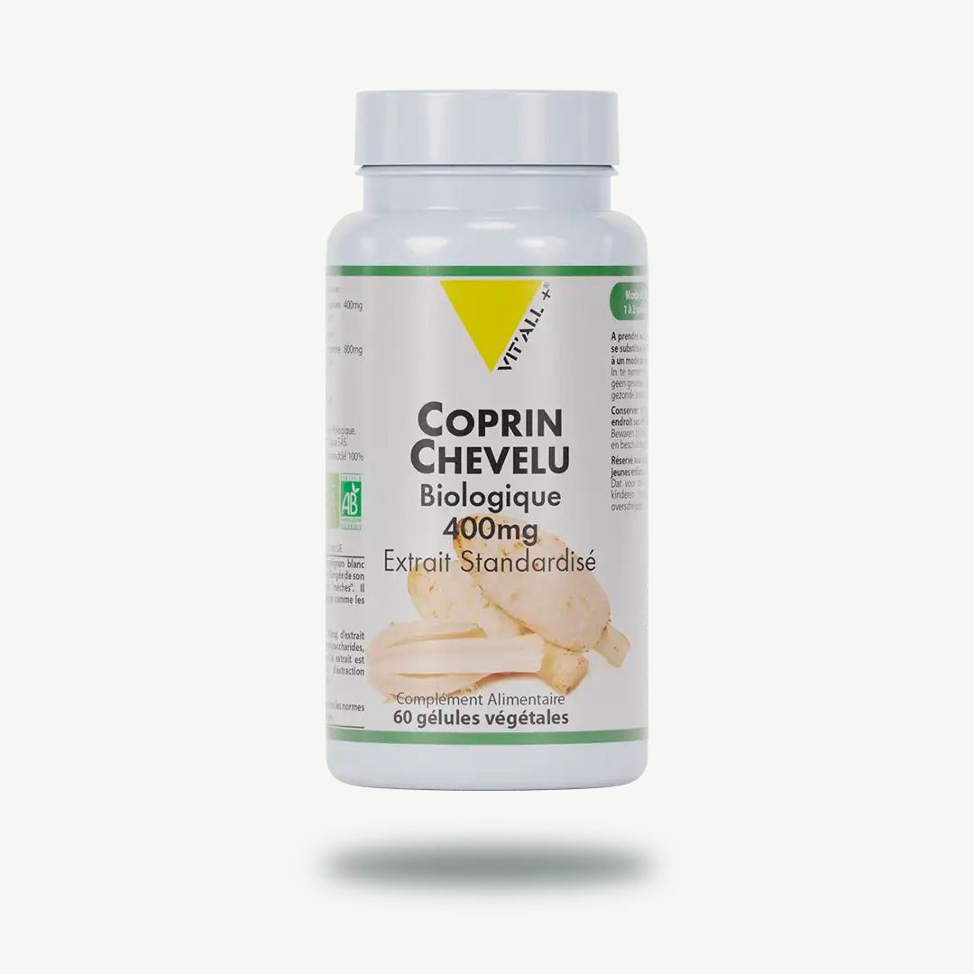 Coprin Chevelu 60 gélules Bio coprin chevelu 60 gelules bio extrait standardise coprinus comatus vitall plus
