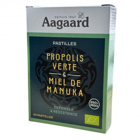 pastilles propolis verte miel manuka aagaard gorge huiles essentielles