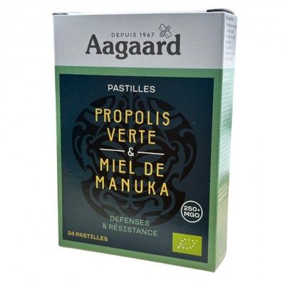 pastilles propolis verte miel manuka aagaard gorge huiles essentielles