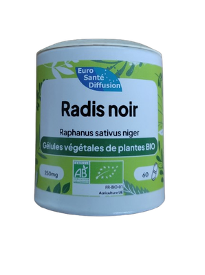 radis noir bio 60 gelules raphanus sativus niger complement alimentaire racine