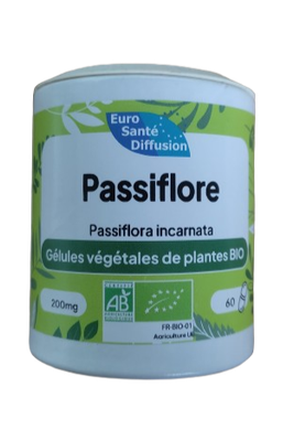 Passiflore 60 gélules passiflore gelules bio 60 passiflora incarnata complement vegetal poudre micronisee