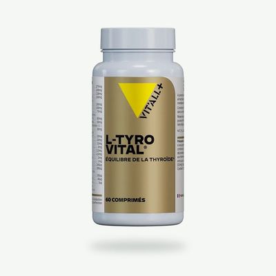 L-TYRO VITAL® Vit’All+ – Complexe avec L-Tyrosine, iode, sélénium, Ashwagandha KSM-66®, Bacopa et vitamines – 60 comprimés