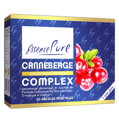 Canneberge Complex EssencePure 30 gélules – canneberge, D-mannose, ferments lactiques et vitamine C