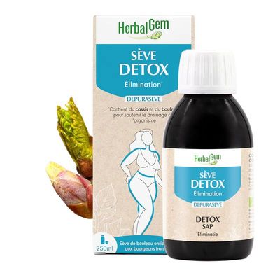 seve de bouleau detox herbalgem 250 ml betula cassis gemmotherapie herboristerie cousin wiame wattrelos.