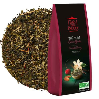 Thé Vert Cerise Givrée bio 100 g Thé Vert Cerise Givrée Pagode 100g