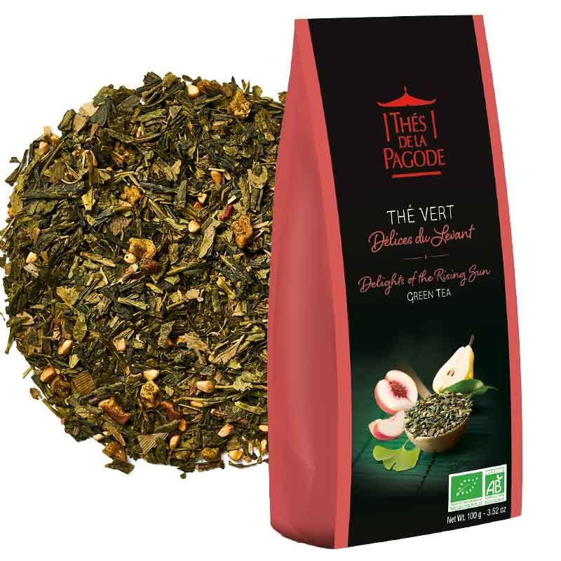Thé Vert Délices du Levant bio 100 g Thé Vert Délices du Levant Pagode 100g