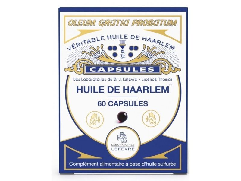 huile haarlem 60 capsules soufre huile essentielle pin maritime pinus pinaster complément alimentaire traditionnel