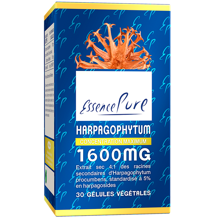 Harpagophytum 30 gélules Harpagophytum EssencePure 30 gélules – extrait concentré de racines à 5 % d’harpagosides