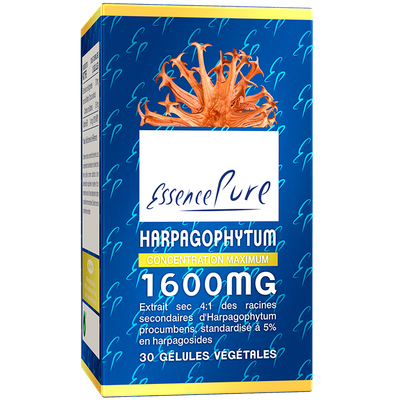 Harpagophytum 30 gélules Harpagophytum EssencePure 30 gélules – extrait concentré de racines à 5 % d’harpagosides
