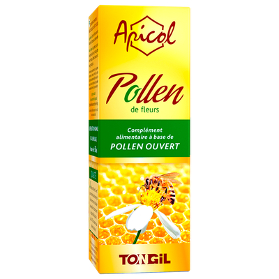 Pollen 60 ml Pollen ouvert 60 ml extrait pollen fleurs produit ruche, Herboristerie Cousin Wiame Wattrelos.