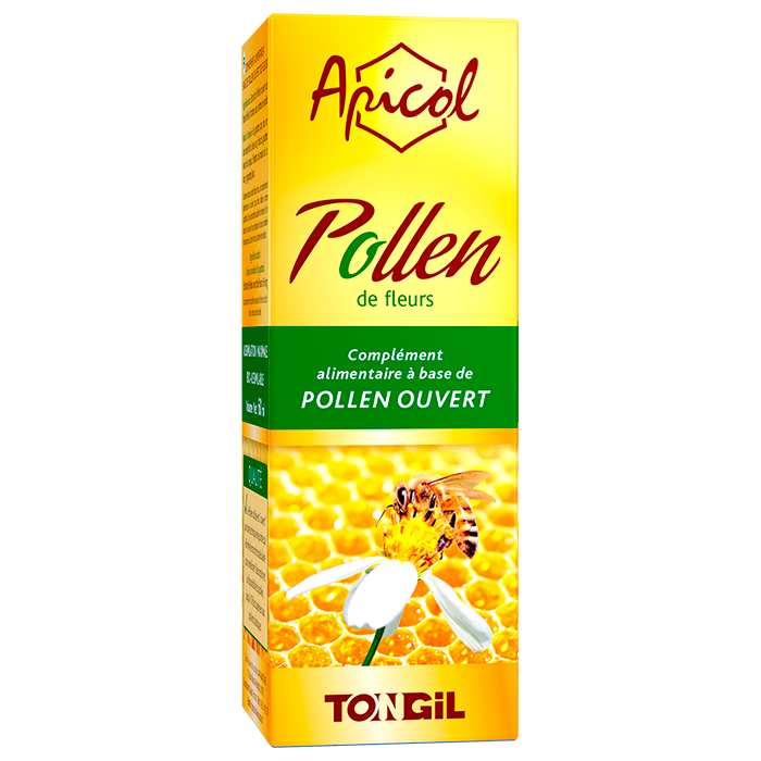 Pollen 60 ml Pollen ouvert 60 ml extrait pollen fleurs produit ruche, Herboristerie Cousin Wiame Wattrelos.
